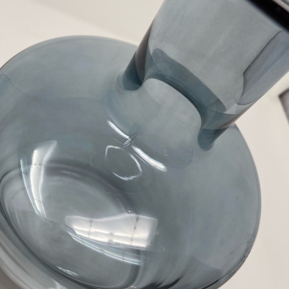 Blue Glass Decorative Vase - Picture 9 of 9